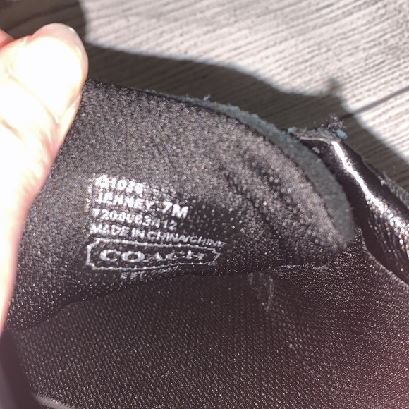 Coach Velcro silver black Jenney sneakers size 7M - Picture 6 of 6